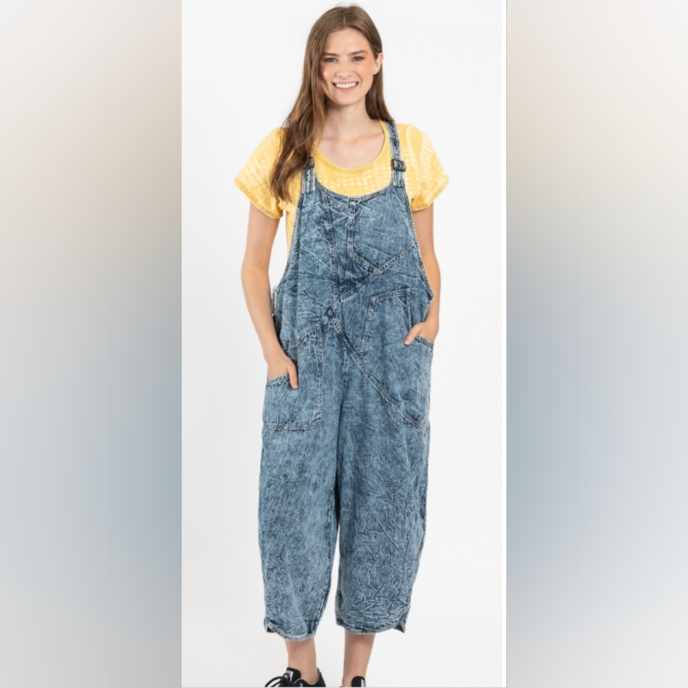 Denim Blue Women's Overalls